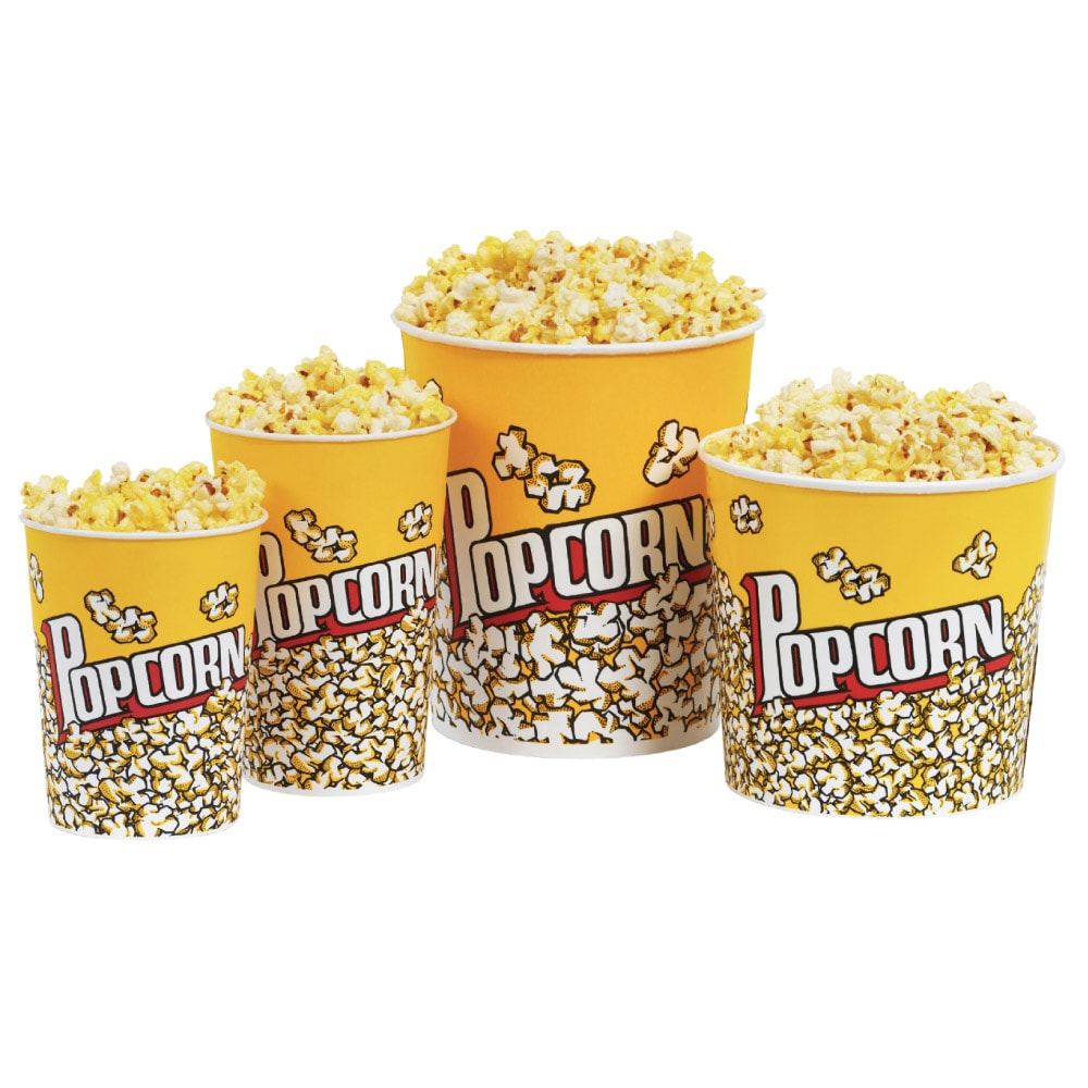 Garcia de Pou Recipienti Per Popcorn 960 Ml 230 +20 Pe G/M2 Ø 11,6/8,8X14,2 Cm Cartone (500 Unità)