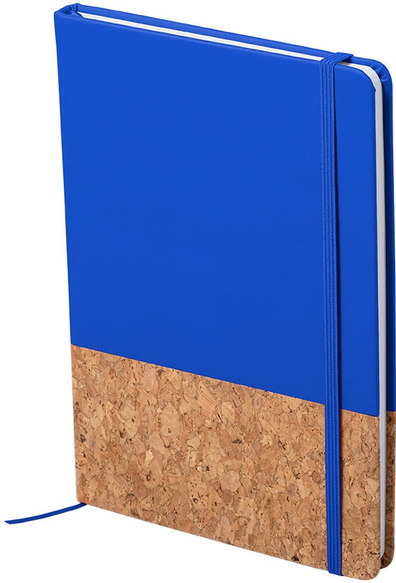 Bloco De Notas Azul Cortiça Natural Com Polipele | Makro