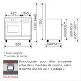 thumbnail of Cuisinière butanette GA85PMWH