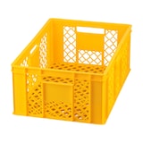 thumbnail of 6 Stück Bäckerkisten 600 x 400 x 230 mm + 1 Transportroller in Gelb