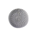 thumbnail of Pouf Outdoor ø 55 o. 45cm Bodenkissen Sitzpouf Hocker wetterfest pflegeleicht & nachhaltig : ø 45 cm grau - silbergrau