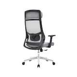 thumbnail of OfficeSense OS110 Ergonomischer Bürostuhl – Mesh Bürostuhl – NEN1335-zertifiziert – Erwachsene – Kopfstütze – Rückenstütze – Grau