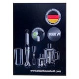 thumbnail of Braun Varinha mágica MultiQuick 7 MQ 7045X 1,25 l 1000 W preto, aço inoxidável