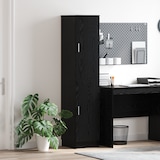 thumbnail of vidaXL Hoge Kast Zwart Eiken 35x39x168 cm Gelaagd Hout