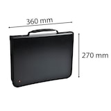 thumbnail of Exacompta 55634E 5x Konferenzmappe Exafolder mit 4 Ringen und 30mm Rücken, 27x36cm für DIN A4 - Exactive - Schwarz