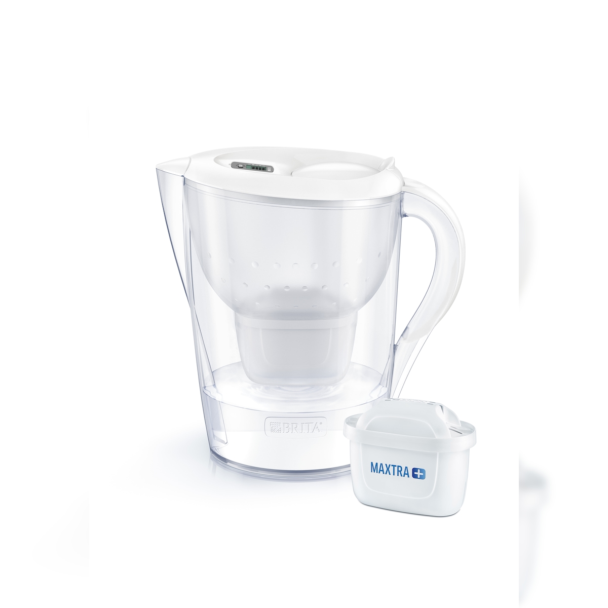 Brita Marella XL Pitcher-Wasserfilter 3,5 l Transparent, Weiß - white