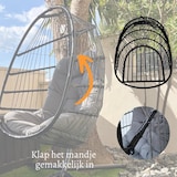 thumbnail of Rijoka Hangstoel Schommelstoel – Inklapbaar – Zwart