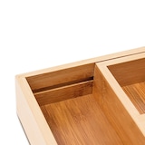 thumbnail of Relaxdays Besteckkasten Bambus, ausziehbar, 5-7 Fächer, HxBxT:5x43x34cm, Schubladeneinsatz, Küchenorganizer, natur