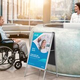 thumbnail of Kundenstopper / Gehwegaufsteller AGENDA II Aluminium silber hjh OFFICE