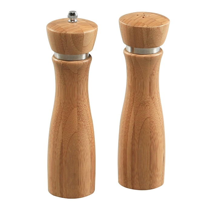 Pfeffermühle,Salzstreuer, Set,Bambus,FSC 21.5x6x6cm