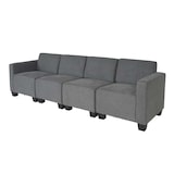 thumbnail of Sofá modular 4 plazas Couch Lyon, tela/textil ~ gris