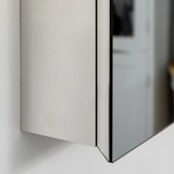 thumbnail of kleankin armario de baño con espejo armario de pared mueble colgante para baño con puerta y 3 estantes de almacenamiento para ducha aseo 39x12x60 cm