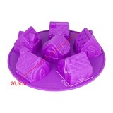 thumbnail of Silikonform Haus - lila 26,5x26,5x6cm - Silikon Form Backen, Seife & mehr - Backform