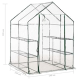 thumbnail of vidaXL Gewächshaus mit 8 Regalen 143 x 143 x 195 cm