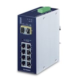 thumbnail of PLANET IP30 industrieller 8x 1000TP + 2x 100/1000F SFP Full Managed Ethernet Switch (-40 bis 75ø C)