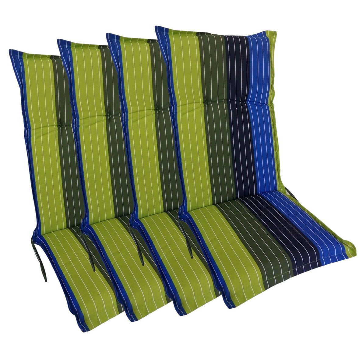 4x Hochlehner Polsterauflage 123x50cm Stuhlkissen Sesselauflage Sitzpolster