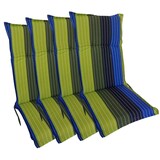 thumbnail of 4x Hochlehner Polsterauflage 123x50cm Stuhlkissen Sesselauflage Sitzpolster