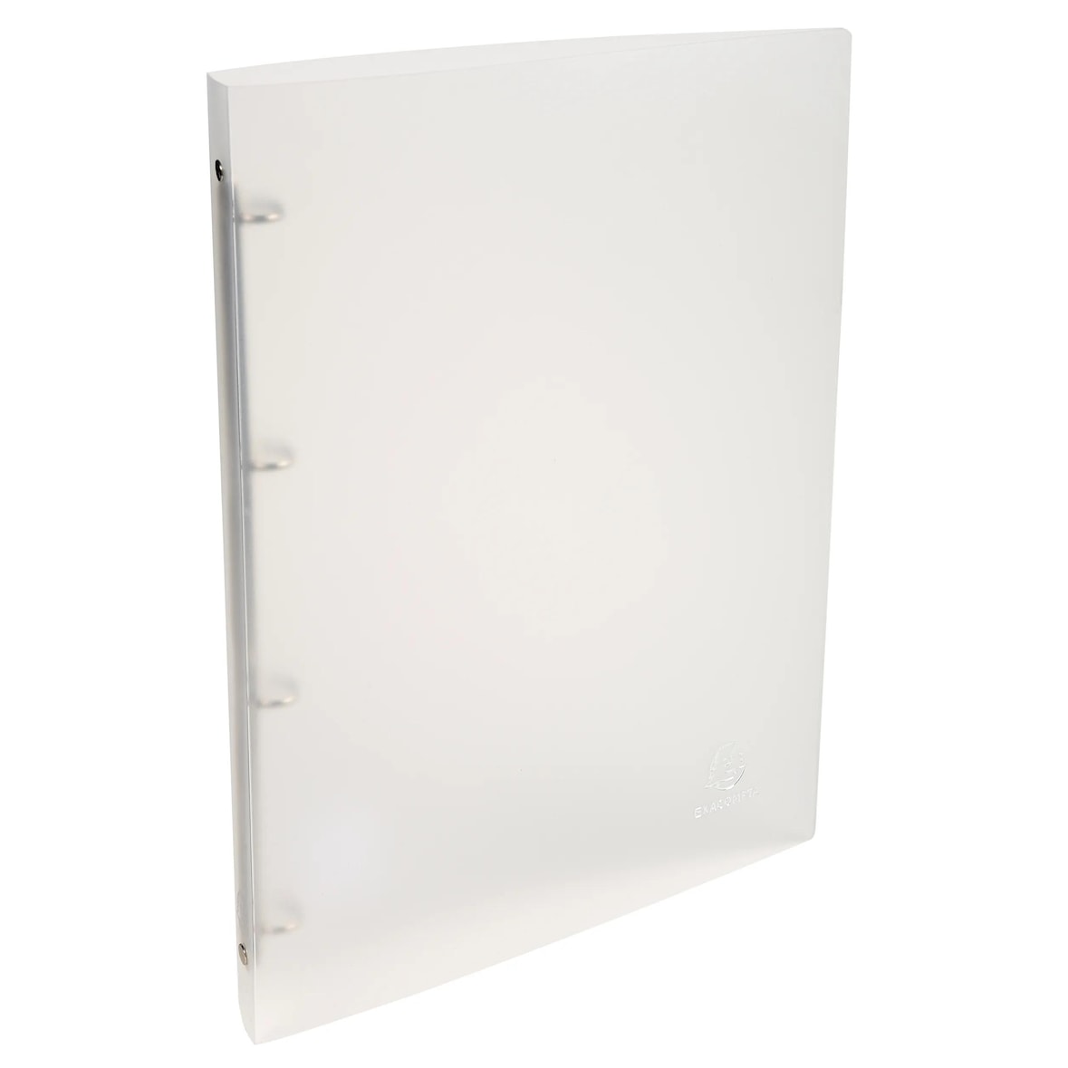 Exacompta 51160E 25x Ringbuch aus PP 500µ mit 4 Ringen 15mm, Rücken 20mm, Chromaline, 32x25cm für DIN A4 - Transparent