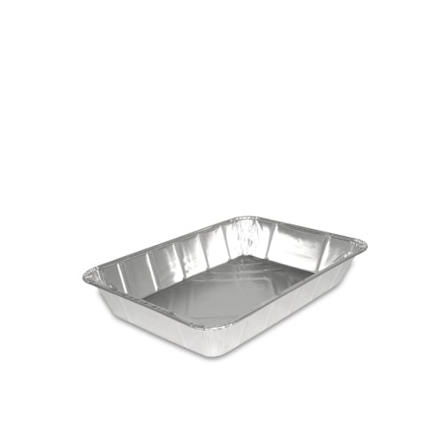 500 Alu Menüschalen Assietten ungeteilt tief 227x177x39mm 63my