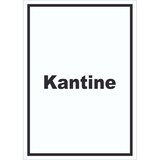 thumbnail of Kantine Schild mit Text essen und trinken hochkant A2 (420x594mm)