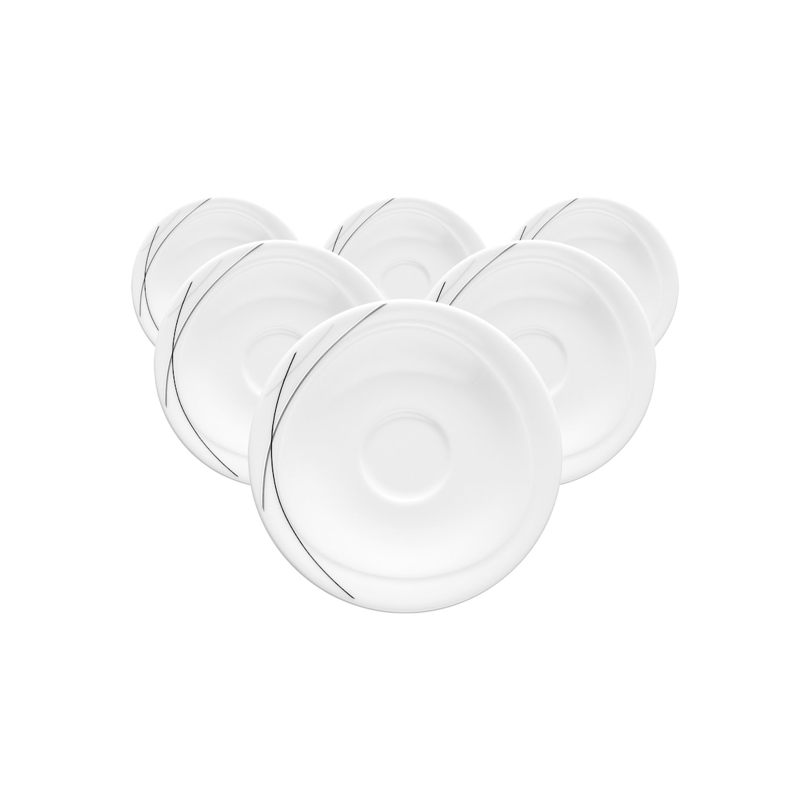 Seltmann Weiden Trio Highline Kombi-Untertasse ø 13,3 cm 6er Set