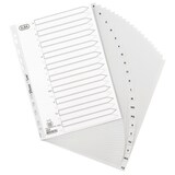 thumbnail of ELBA Jeu 20 Intercalaires Alphabetiques A4+ Polypropylene Gris 12/100E