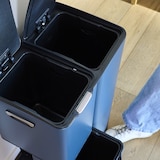 thumbnail of Kitchen Move Cestino a pedale raccolta differenziata HAJA grigio 60L Acciaio inossidabile grigio