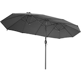 thumbnail of tectake Parasol SILIA en aluminium 460 x 270 cm - gris - 404256