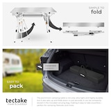 thumbnail of tectake Table de camping Tina en aluminium, pliable et réglable en hauteur 90 x 52 x 47 - 70 cm Argent