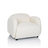 thumbnail of Loungestoel / relaxfauteuil VERDUNA stof bouclé wit hjh LIVING