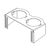thumbnail of Bachmann Zubehör PIX Holder zur Befestigung an Möbeln 2-fach (926.502)