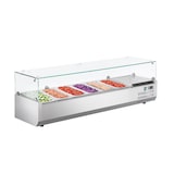 thumbnail of METRO Professional Kühlaufsatz GHS2150, Edelstahl / Glas, 150 x 39.5 x 43.5 cm, 52 L, silber