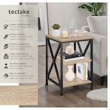 thumbnail of tectake Mesa auxiliar Nottingham 40,5x40,5x60,5cm  Madera Industrial Clara, Roble Sonoma