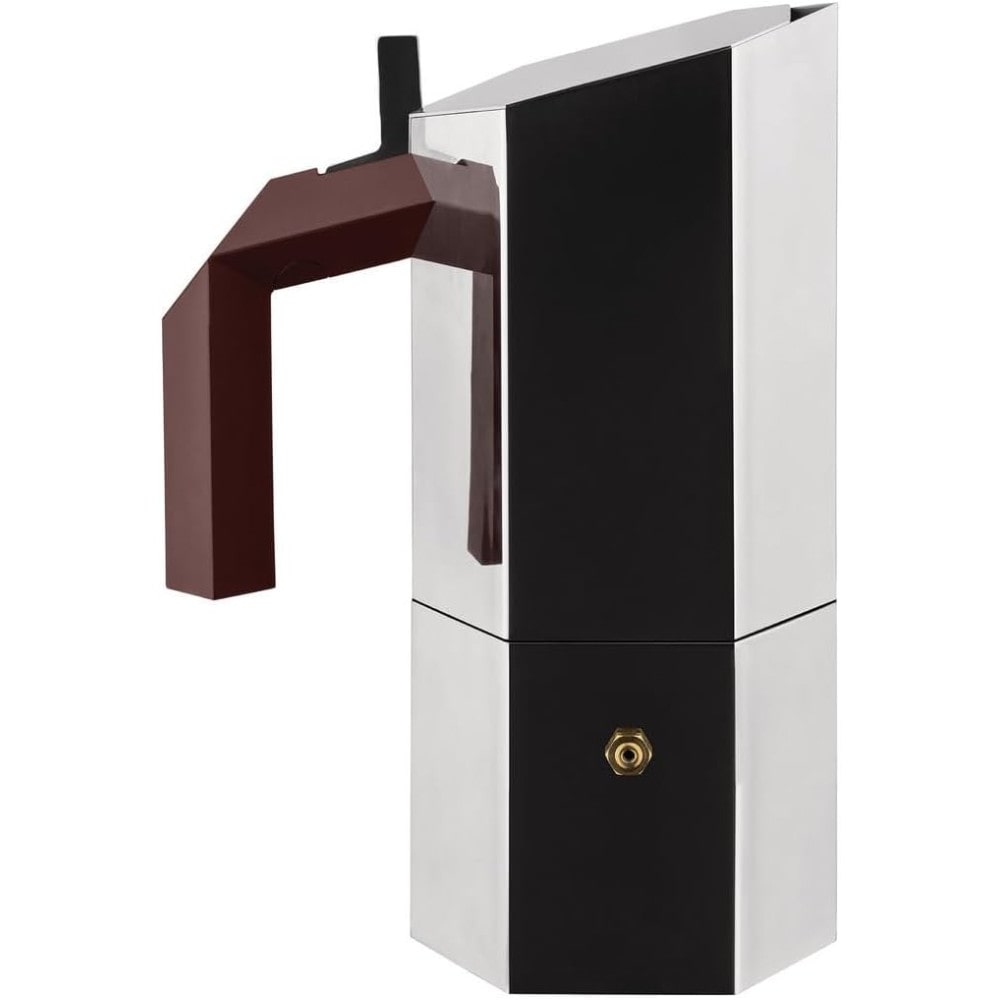 menhir, Cafetera 3 tazas en acero inoxidable, alessi