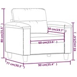 thumbnail of vidaXL Sessel Weinrot 60 cm Kunstleder