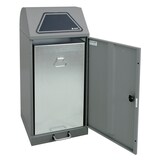 thumbnail of Abfalltrennung Modul-Vario 120, graualu-struktur, verz. Innenbehälter, 120 Liter, Trethebel