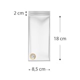 thumbnail of MONOUSO - Druckverschlussbeutel 8,5x18cm G200 (100 Stück)