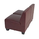 thumbnail of Divano modulare a 2 posti Couch Lyon, similpelle ~ rosso-marrone, senza braccioli