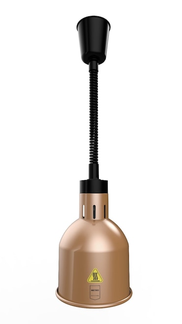 METRO Professional Candeeiro de aquecimento GWL1000B, alumínio, Ø 17.5x176cm, 250W, comprimento ajustável (68-200 cm), cor bronze