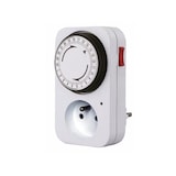 thumbnail of Minuteur 24H, analogique, 230 V, 16 A, 3680 W, terre française type E, blanc