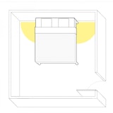 thumbnail of Pied de lit cylindrique lumineux Noir (vendu à l'unité)  16 cm ACCESSOIRES BELLECOUR