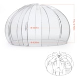 thumbnail of astreea Igloo Plus Gastro Terrassen Pavillon Model XL 4,84x4,84x2,75m, wasserdicht, transparent, mit Beleuchtungssystem