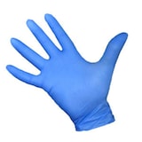 thumbnail of Guantes de Nitrilo Desechables Talla L - Caja Dispensadora Pack 100 unidades, Color Azul