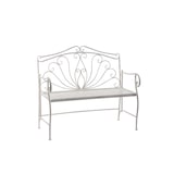 thumbnail of Eisenbank Sitzbank Bank Parkbank Gartendeko Metallbank Ruhebank antik weiß