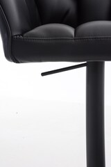 thumbnail of Barhocker SIHAR - Kunstleder Schwarz 64x45x88 cm Schwarz | Barstuhl Höhenverstellbar Mit Lehne Drehbar Tresenhocker Tresenstuhl Kneipenhocker