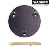 thumbnail of WAGNER Pflanzenroller BLACK Ø 29,5 x 2,5 cm, für innen, MDF mit Melamin, schwarz, Tragkraft 100 kg, DE Ware - 20027501