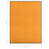 thumbnail of vidaXL Fußmatte Waschbar Orange 90x120 cm