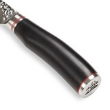 thumbnail of Wakoli EBO Damast Tranchiermesser I 16 cm Klinge I schwarzer Eichenholzgriff