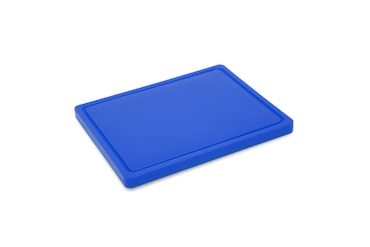 METRO PROFESSIONAL Tabla de corte GN 1/2, polietileno, 32,5 x 26,5 cm, con ranura para zumo, azul