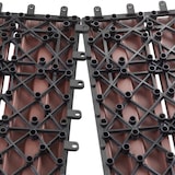 thumbnail of tectake Set di piastrelle da esterno Tegulas in WPC effetto legno - 405222